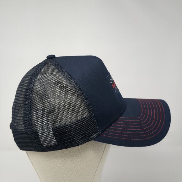 Oracle Red Bull Racing Snapback Trucker Hat Blue One Size Adjustable Mesh Back - Picture 5 of 10